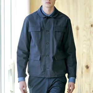 Sample PATRIK ERVELL SS11 Shortened Mao Button Front Chore Coat Jacket Sz S